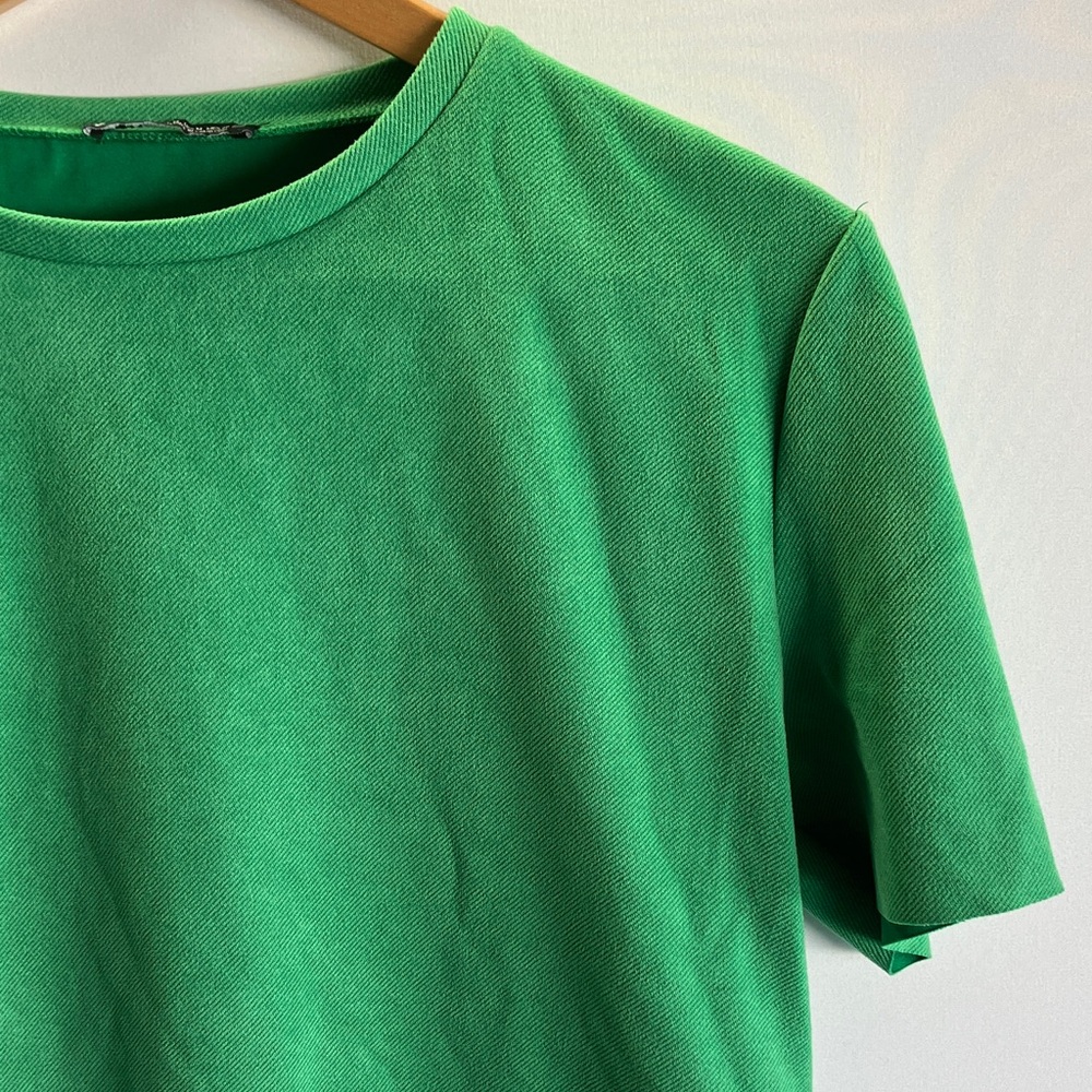 Zara Vibrant Green Short Sleeve Top - Picture 2 of 6